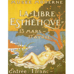 Exhibition poster for la libre esth tique 1910