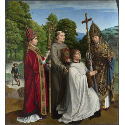 Canon bernardijn salviati and three saints