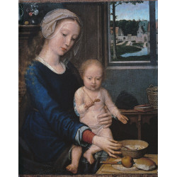 Madonna and child with the milk soup