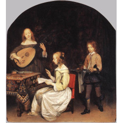 The concert singer and theorbo player