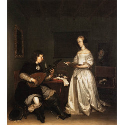 The duet singer and theorbo player