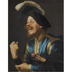 A laughing violinist