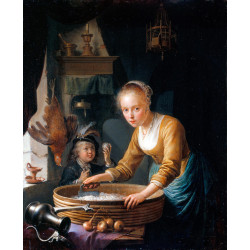 Girl chopping onions