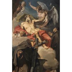 Giovanni battista pittoni the apotheosis of saint jerome with saint peter of alcantara and...