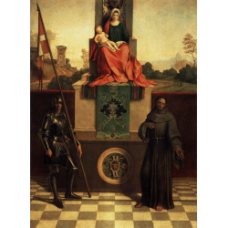 Madonna and child with saints liberale and francis the castelfranco madonna 1505...