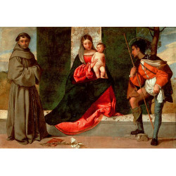 Madonna with the child st anthony of padua and st roch