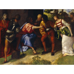 The adulteress brought before christ