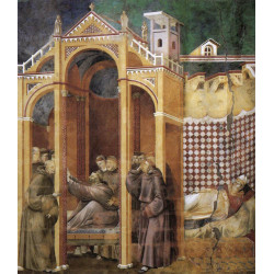 Apparition to fra agostino and to bishop guido of arezzo 1300
