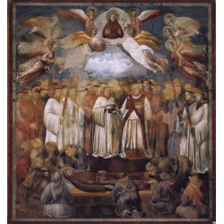 Death and ascension of st francis 1300