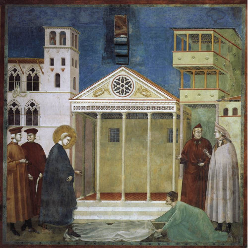 St francis honoured by a simple man 1300