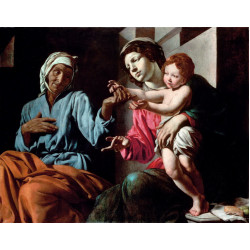 Madonna and child with st anne