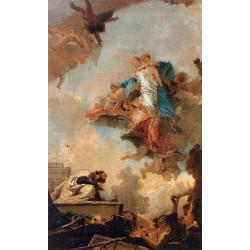 Apparition of the virgin to st simon stock 1749