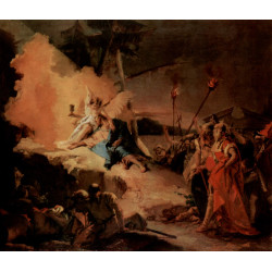 Christ on the mount of olives and the angel with the cup of suffering