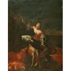 A singer with a donkey