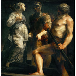 Aeneas the sibyl and charon