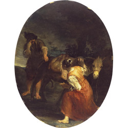 Shepherd and shepherdess genre scene 1735
