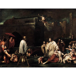 The blessed bernardo tolomeo s intercession for the end of the plague in siena 1735...