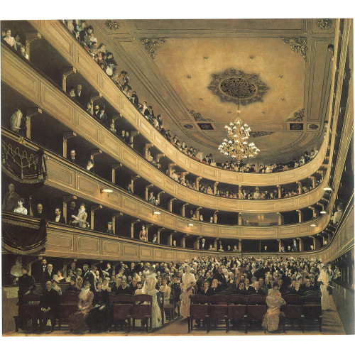 Auditorium in the old burgtheater in vienna 1888