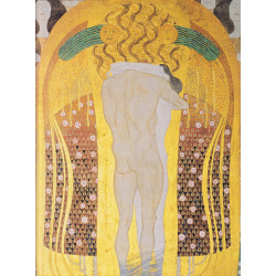 Beethoven frieze detal a kiss for the whole world 1902