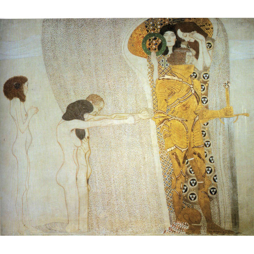 Beethoven frieze detal longing for happiness 1 1902 Beethoven frieze detal longing for happiness 1 1902