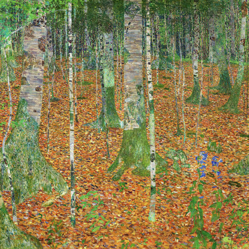 Birch forest painted in 1903