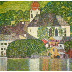 Church in unterach by lake attersee 1916