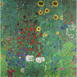 Farm garden with flowers 1907