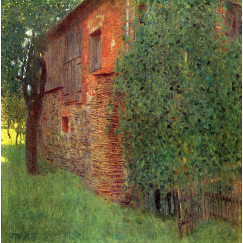 Farmhouse in kammer at the attersee 1901
