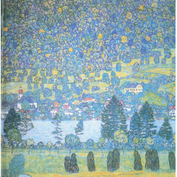 Forest slope in unterach at the attersee 1916