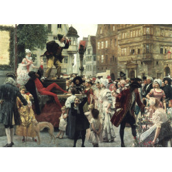 Hanswurst on the fair stage 1892