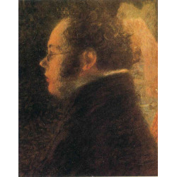 Schubert at the piano detal