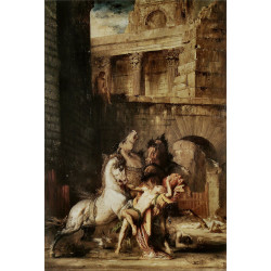 Diomedes being eaten by his horses 1865