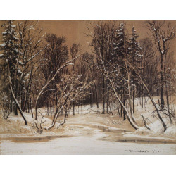 Forest in winter 1884 Forest in winter 1884