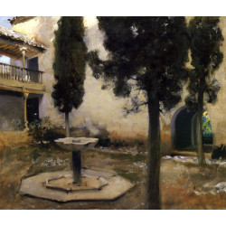 Alhambra patio de la reja 1879 Alhambra patio de la reja 1879