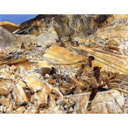 Bringing down marble from the quarries in carrara 1911