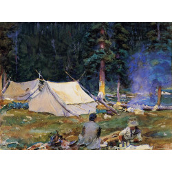 Camping at lake o hara 1916