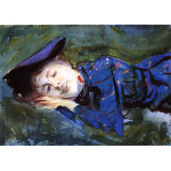 Violet resting on the grass 1889