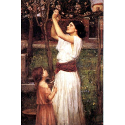 Gathering almond blossoms 1916