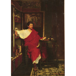 A roman scribe writing dispatches