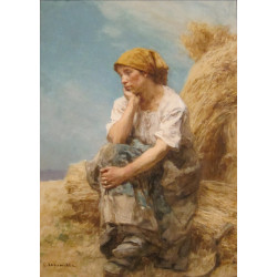Peasant woman resting