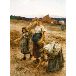 The gleaners in the evening