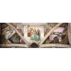 Frescoes above the entrance wall