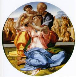 Holy family with st john the baptist