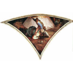Sistine chapel ceiling david and goliath 1509