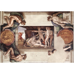 Sistine chapel ceiling drunkenness of noah 1509
