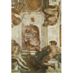 Sistine chapel ceiling god dividing land and water 1512 1