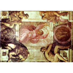 Sistine chapel ceiling god dividing light from darkness 1512