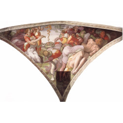 Sistine chapel ceiling the brazen serpent 1511