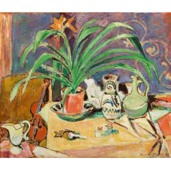 Omoll stillleben mit bluehender amarayllis