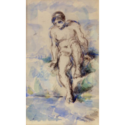 Bather entering the water 1885
